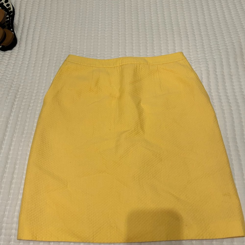 Talbots, Yellow Skirt, Size 10